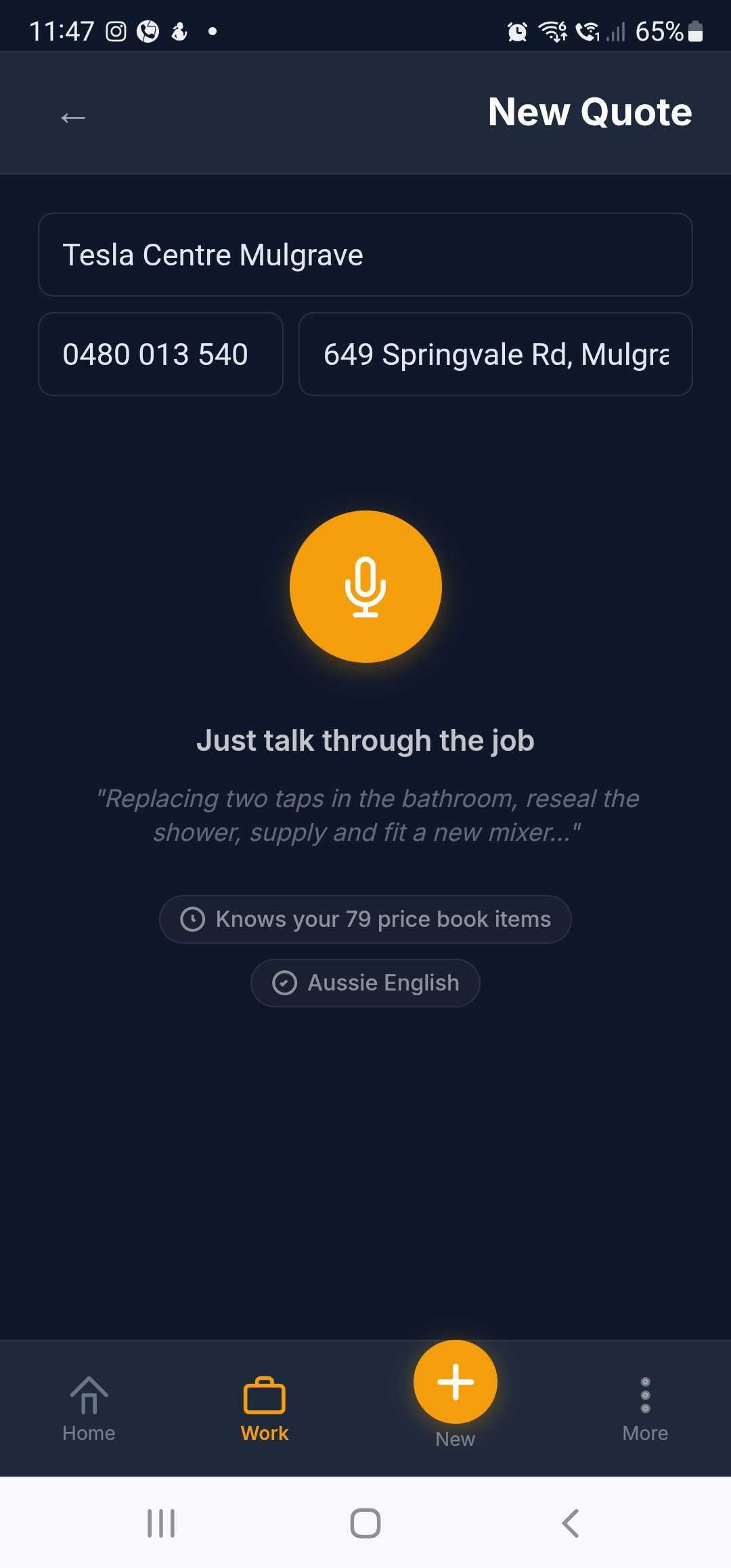Voice your job